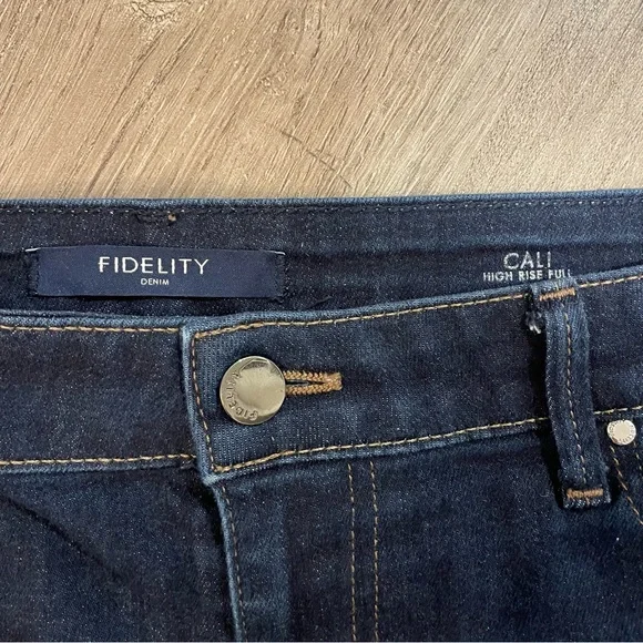 Fidelity Cali High Rise Full Length Jeans in Excel Rinse - Picture 6 of 7